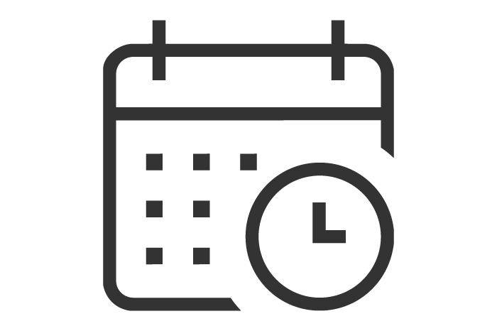 Ícone representativo de uma agenda ou calendário